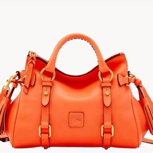 NWT Dooney and Bourne Florentine Nano Salmon Leather Satchel